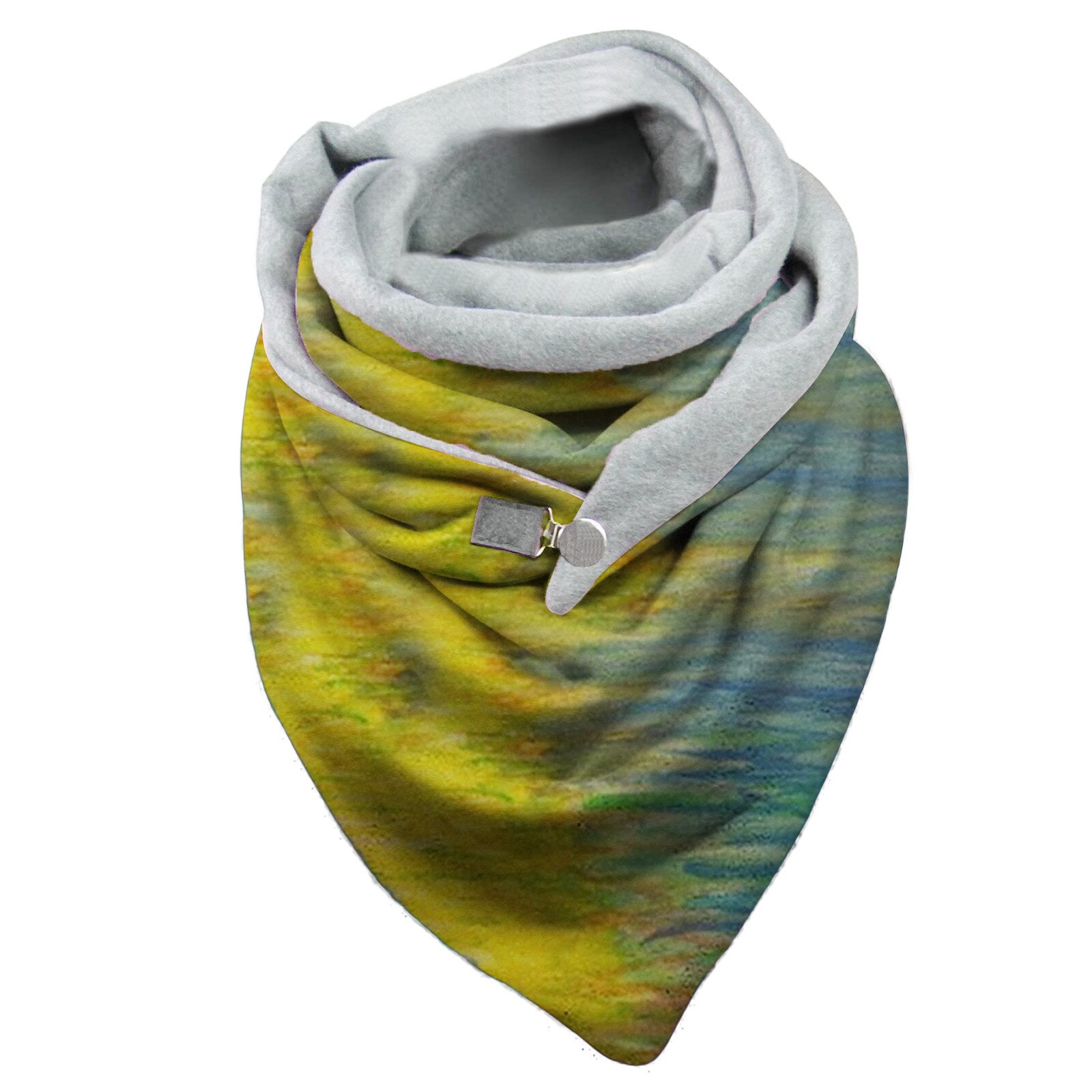 Universal outono inverno quente à prova de vento costura cor dupla camada fivela cachecol marca de luxo senhoras designer bufanda #35: C