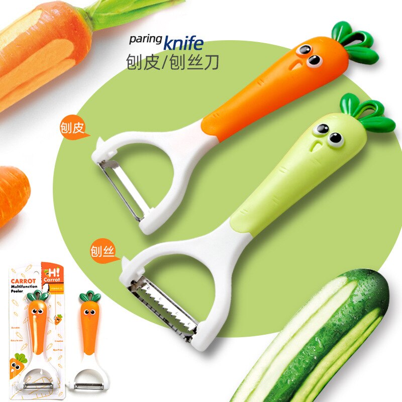 Grappig Multifunctionele Pinguïn Groentesnijder Dunschiller Maïs Cutter Wortel Shreder Aardappel Wortel Rasp Keuken Tool Corkscrew: A-Random Color