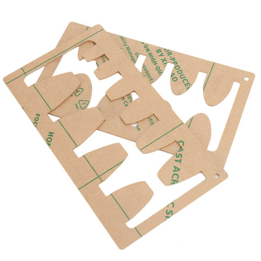 2Pcs Leather Acrylic Template Leather Acrylic Template DIY Hand‑Made Craft Belt Sword Tail Tail Stencil Tools DIY Stencil Sewing