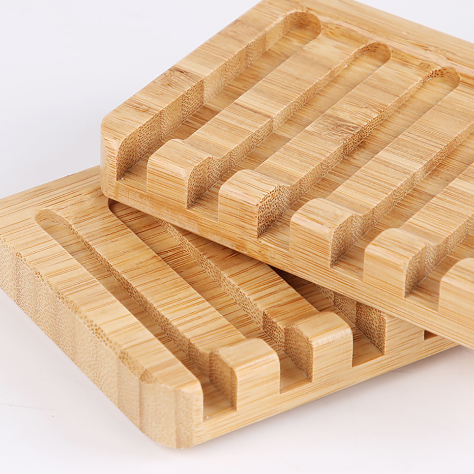 Porte-savon en bois avec égouttoir automatique, pour salle de bain, douche, cuisine