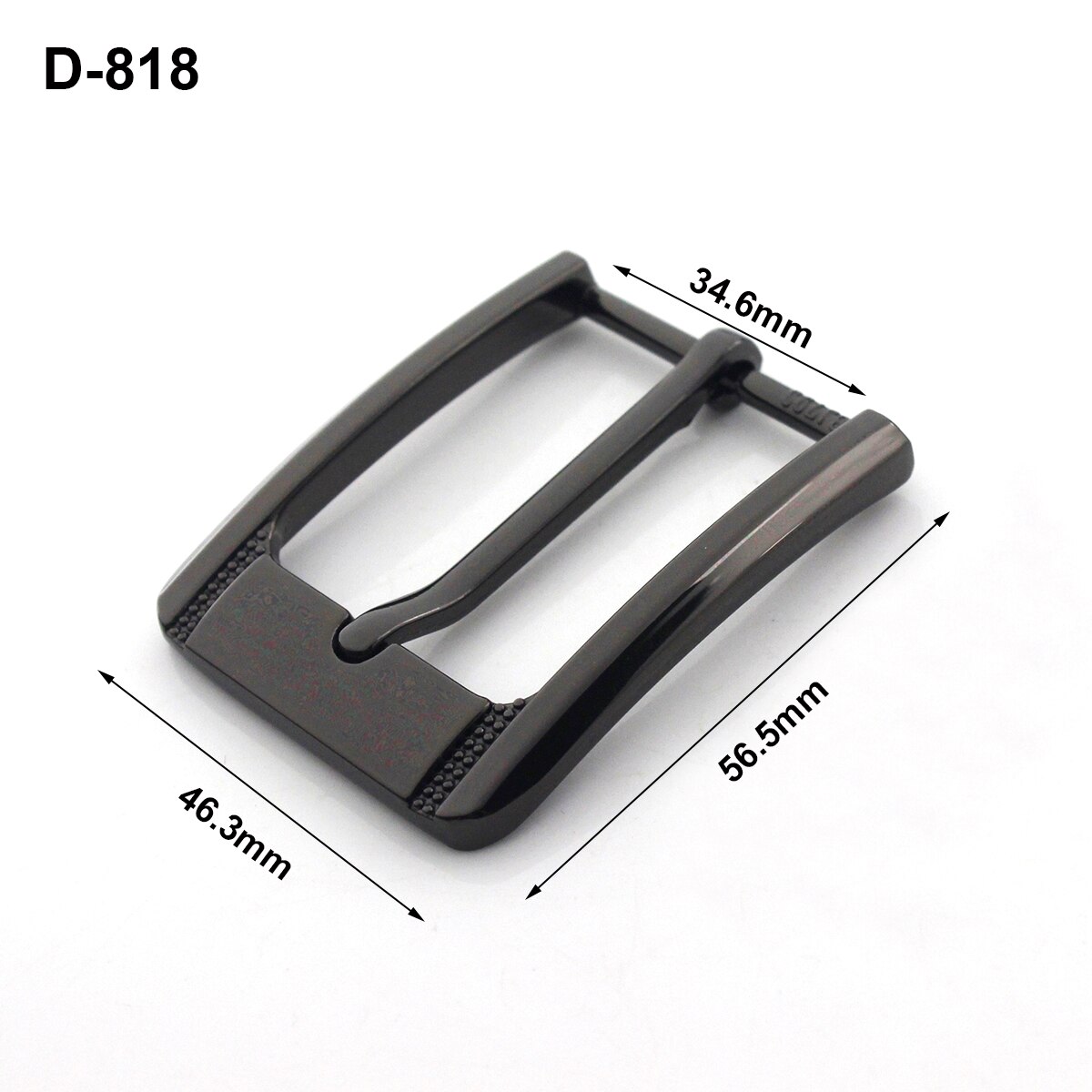 1pcs 35mm Belt Buckle Black For Men Metal Clip Buckle End Bar Heel Bar Single Pin Buckle for Leather Craft Strap DIY