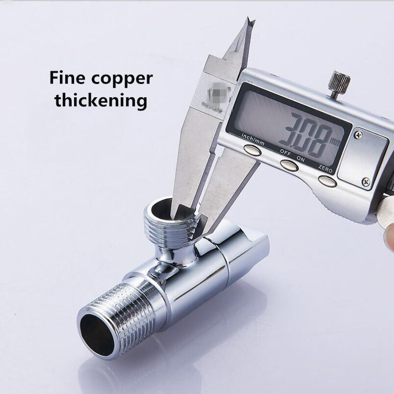 Fine Copper And Cold Water Universal Quick Opening Triangle Valve Water Stop Valve Faucet Toilet Inlet Valve