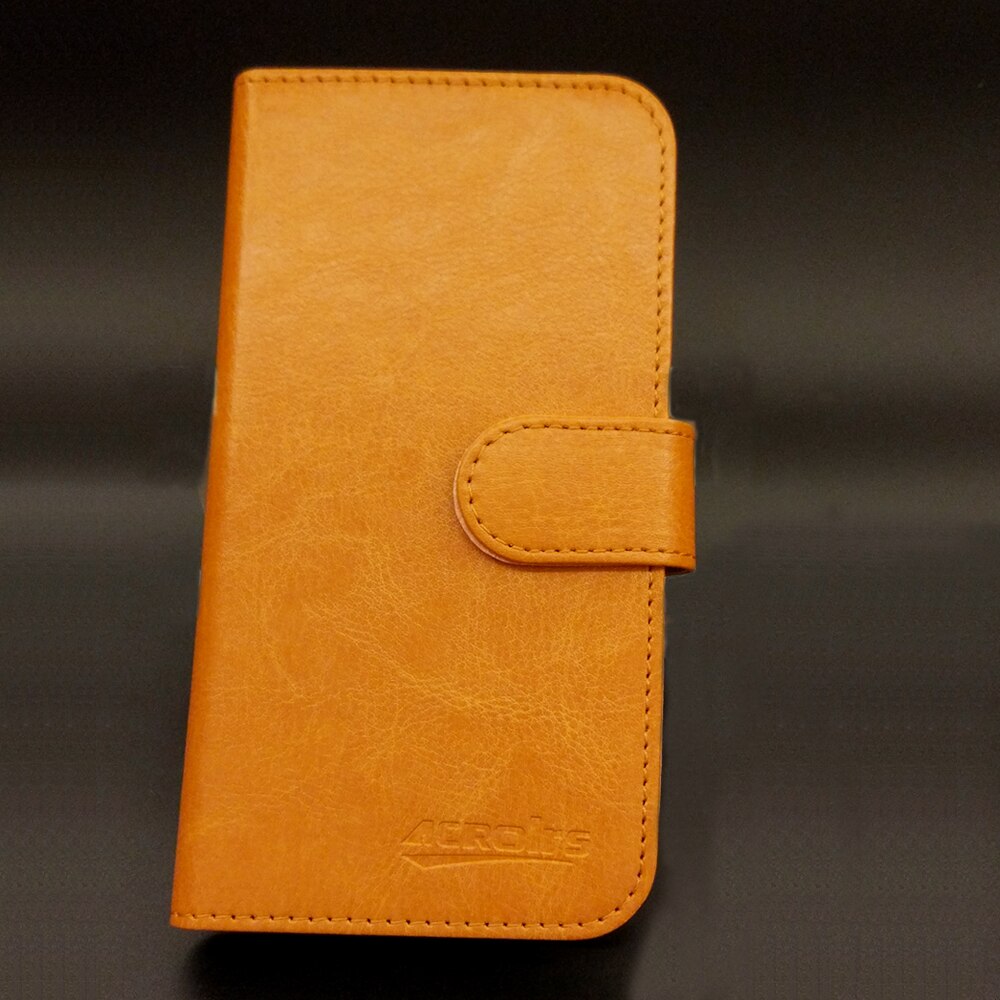 Motorola Moto E3 Case 5 "Nieuw! 6 Kleuren Luxe Lederen Beschermende Speciale Telefoonhoes Creditcard Portemonnee: Dark Brown