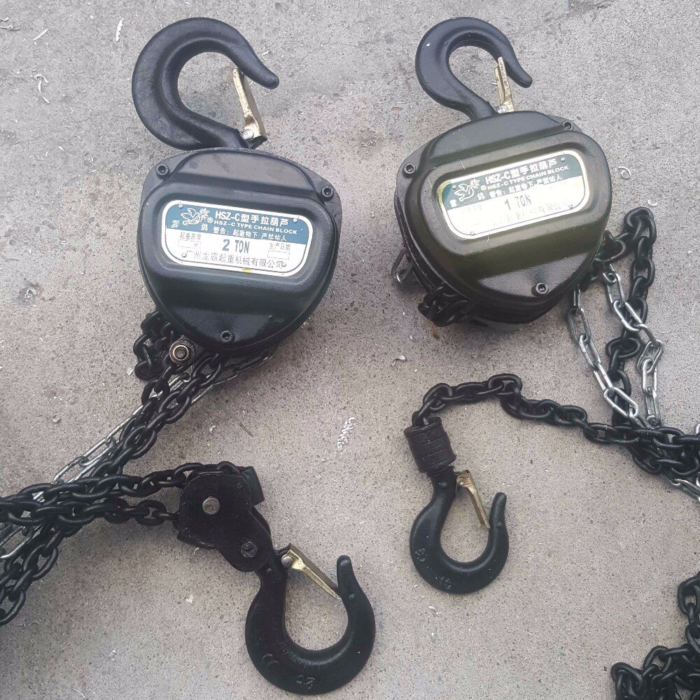 1 Ton 6 meters Hand Chain Block Manual Hoist with galvanized chain Lift DJ Trussing Truss