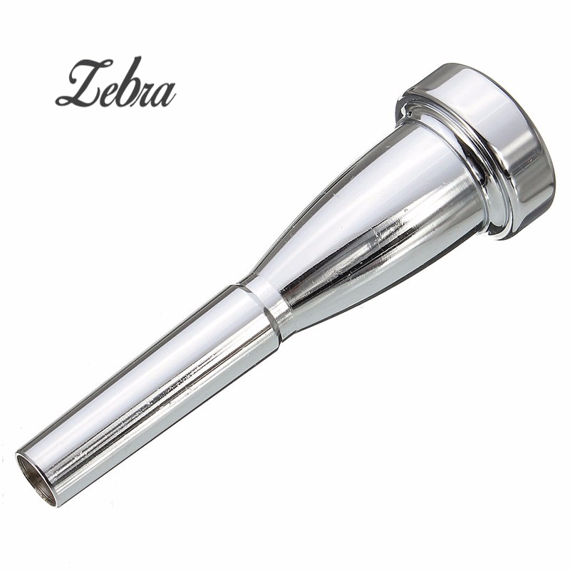 Zebra 3C Trompet Mondstuk Zilver Meg 3C Size Metalen Trompet Mondstuk voor Yamaha of bach conn en koning trompet C trompet