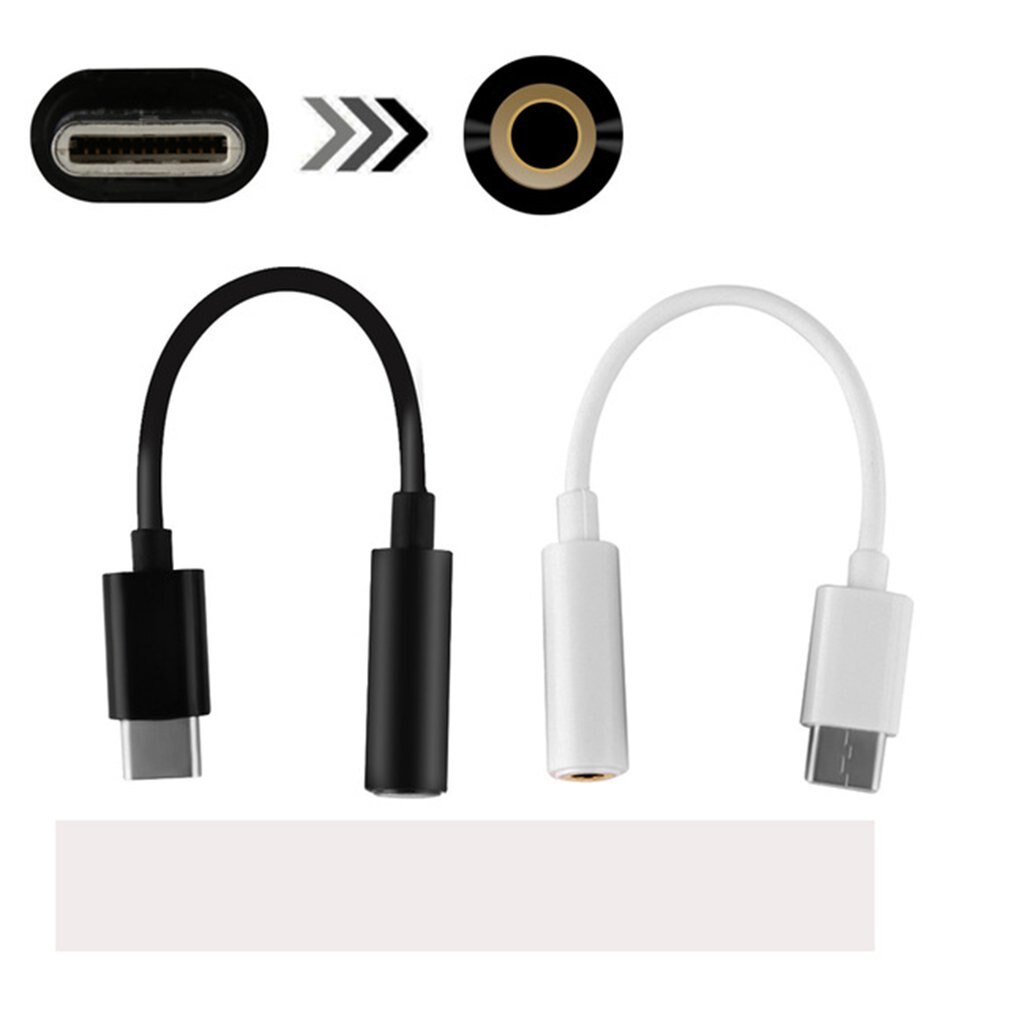 Mini Draagbare Type-C Om 3.5Mm Oortelefoon Kabel Adapter Usb 3.1 Type C USB-C Mannelijke 3.5 Audio vrouwelijke Jack