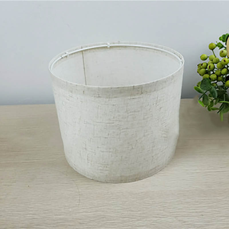 E14/E27 Moderne Rund Leinen Stoff Trommel Lampe Schatten abdeckungen 15-40cm Durchmesser Lampenschirm für DIY Tisch lampe oder Anhänger Ersetzen: verrotten / Weiß