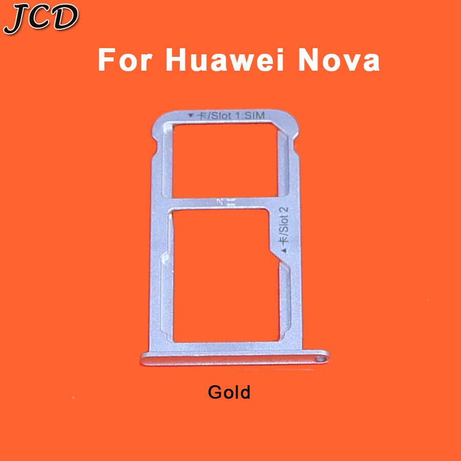 JCD Für Huawei Nova Lite SIM Karte Tablett Halfter Karte Slot Adapter Für Huawei Nova Ersatz Reparatur Ersatzteile: Nova-Gold