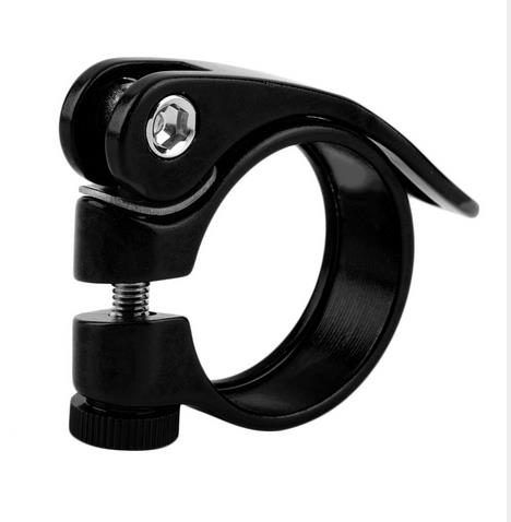 Dolle Zadelpenklem Quick Release Aluminium voor Fiets 34.9mm: Black