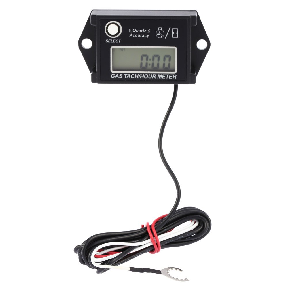 LCD Digital Display Tachometer Tach/Hour Meter RPM Tester for 2/4 Stroke Engine Motorcycles digital Tachometer timer