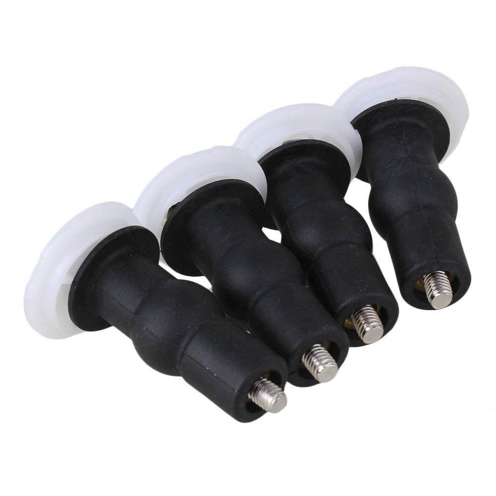 4Pcs Rubber Toilet Seat Commode Cover Top Fix Nut Screw Blind Hole Fixings