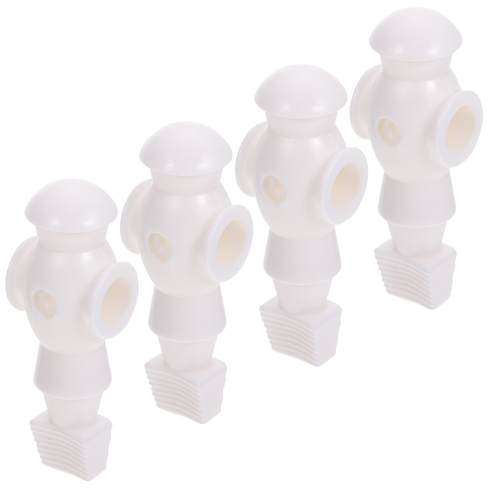 4Pcs Table Football Game Accessories Foosball Mechanical Dummy Soccer Player: White