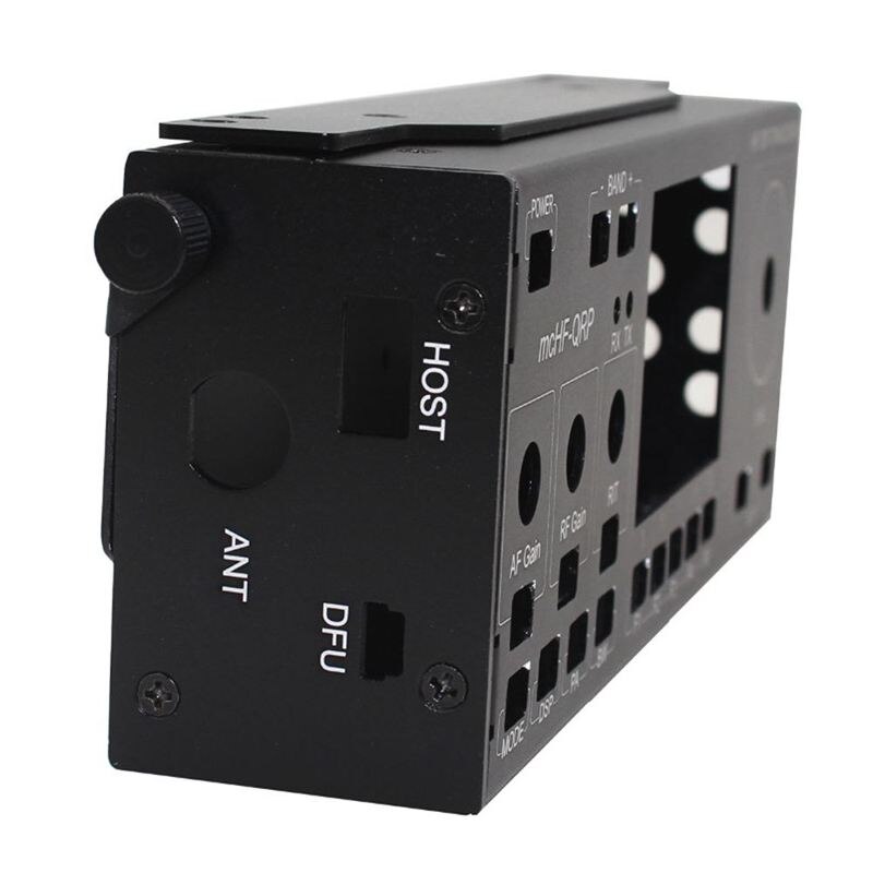 Funda carcasa de aluminio botón DIY Kits para mcHF SDR Radio UI RF 0,4 0,5 + placa protectora + altavoz + mango
