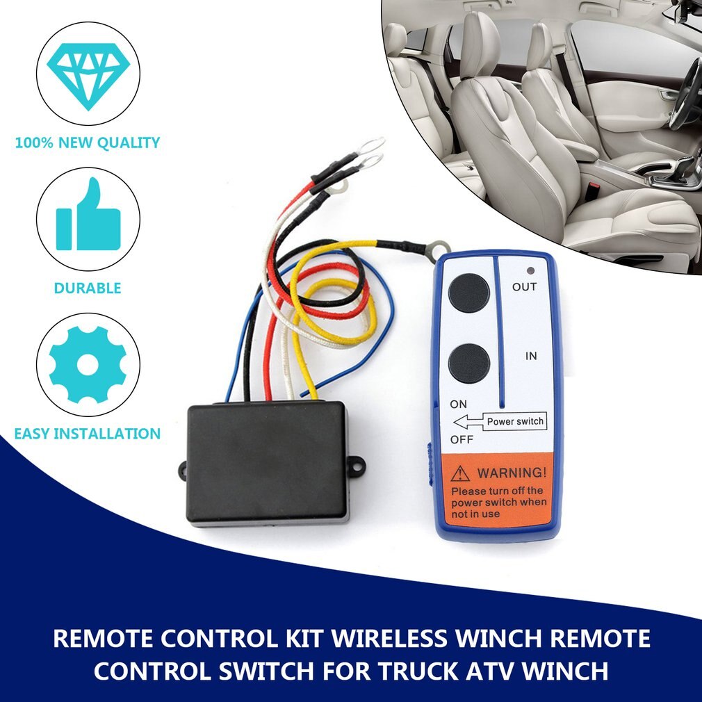 23A DC 12V 50FT Remote Control Kit Wireless Winch Remote Control Switch For Truck ATV SUV Winch Universal Switch