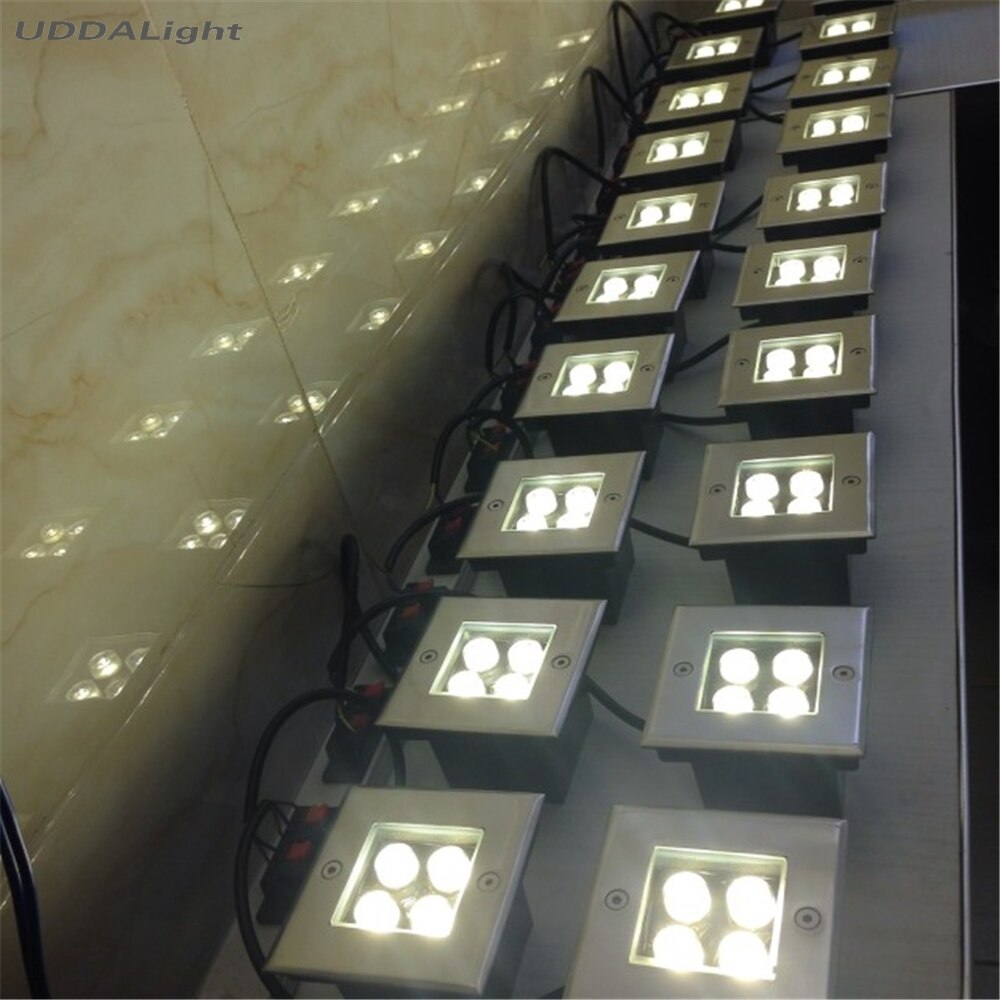 Spot lumineux led encastrable dans le sol, conforme à la norme IP67, éclairage d'extérieur, idéal pour un jardin ou une cour, 4w, ac 85/100 V, ac 265mm, dc 24V