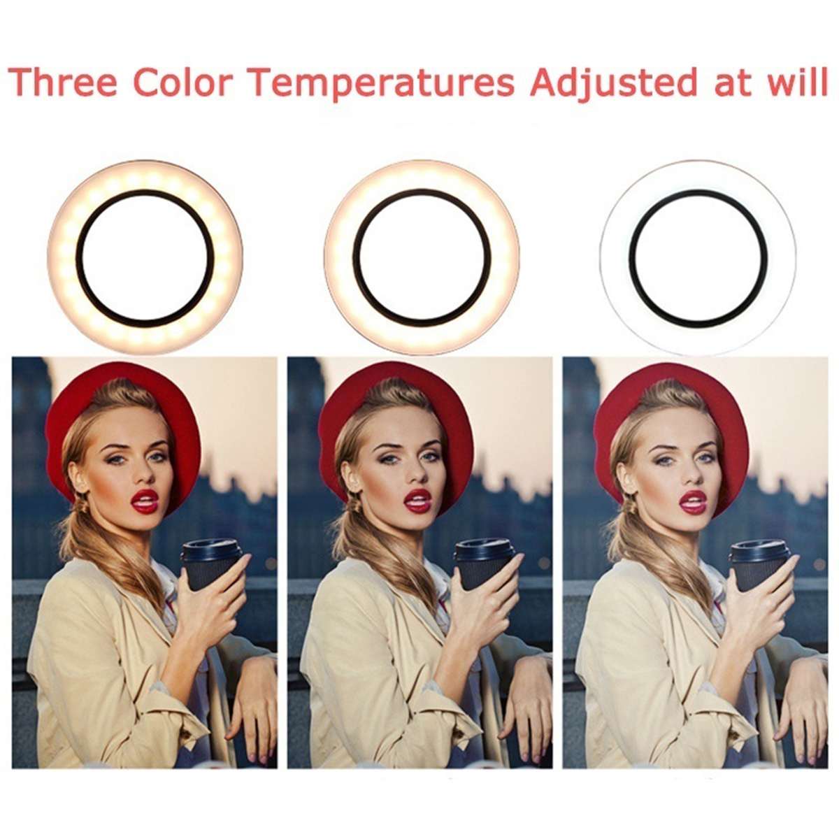 LED Ring Light Photo Studio Camera Light Photography Video Live Beauty Fill Lamp Set With Tripod Bracket for Phone