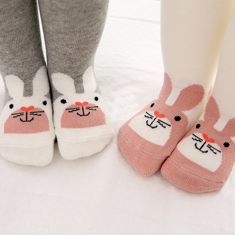 Herfst Winter Baby Panty Warm Cartoon Dieren Baby Peuter Kid Meisje Leuke Panty Effen Pasgeboren Mode Strakke Zuigeling Panty