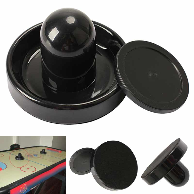 96mm luft hockey bord filt pusher hammer målvakter med 1pc 63mm puck svarte ys-kjøpe: misligholde tittel