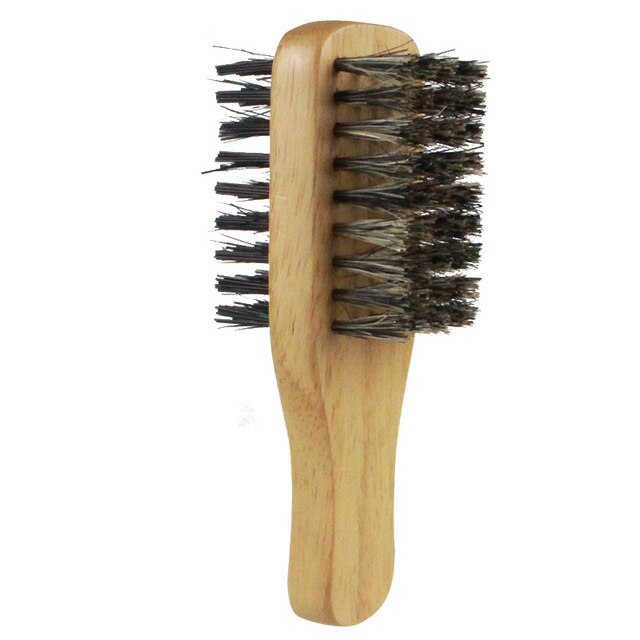 Mens Boar Bristle Hair Brush - Natural Wooden Wave Brush For Male, Styling Beard Hairbrush For Short,long,thick,curly,wavy Hair: S