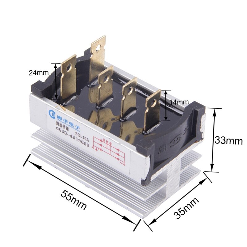 Módulo de diodo rectificador de puente ZPQ20A SQL20A generador 20AMP