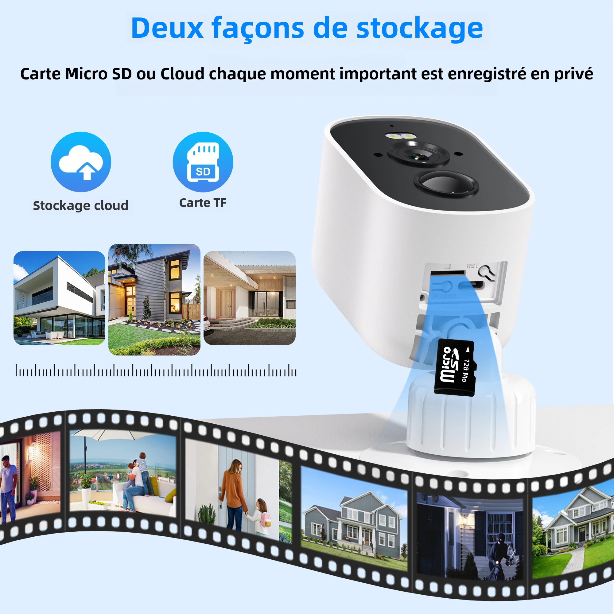 4MP 2K HD caméra solaire sans fil Wifi extérieur 4800mAh batterie WiFi caméra de sécurité IP66 étanche PIR détection humaine ICSEE APP