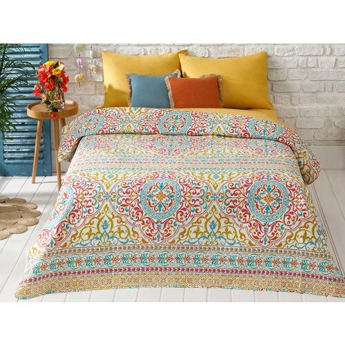 Englısh Thuis Raisa Tek Persoonlijkheid Multifunctionele Bed Cover 160X220 Cm Groen