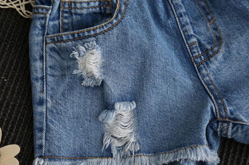 2-7 T Sommer Kinder Jeans Für Mädchen Casual Denim Loch Kurze Hosen Kleinkind Baby Kurze Hose Kinder mädchen Jungen Kleidung Y1032
