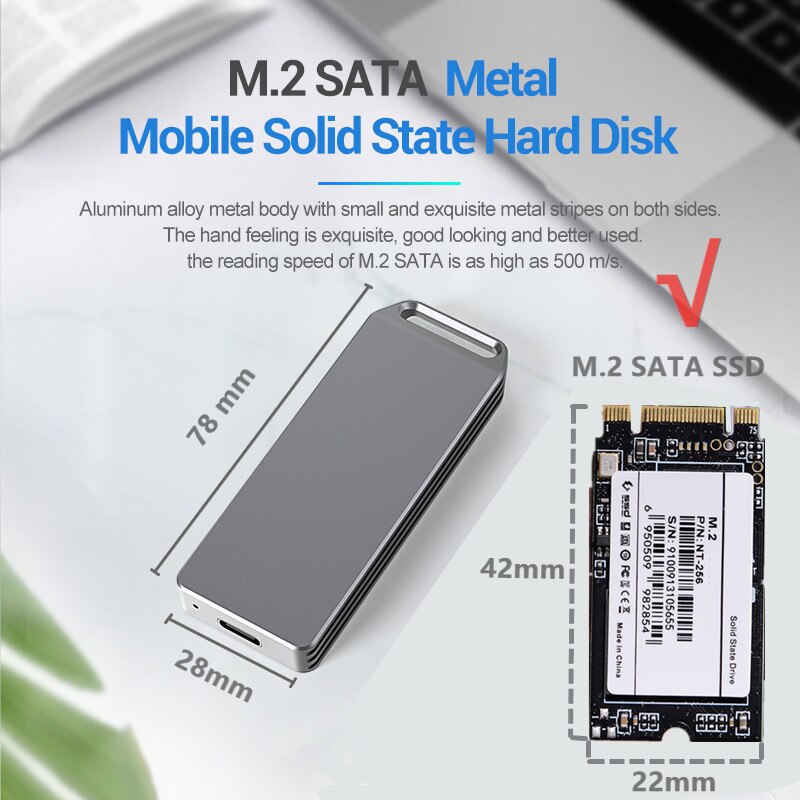 Blueendless Portable SSD m.2 Enclosure Support pcie NVME/NGFF with M Key/B&amp;M Key SSD Type C 3.1 high speed Solid Disk Case: M5 M2 SATA C-A