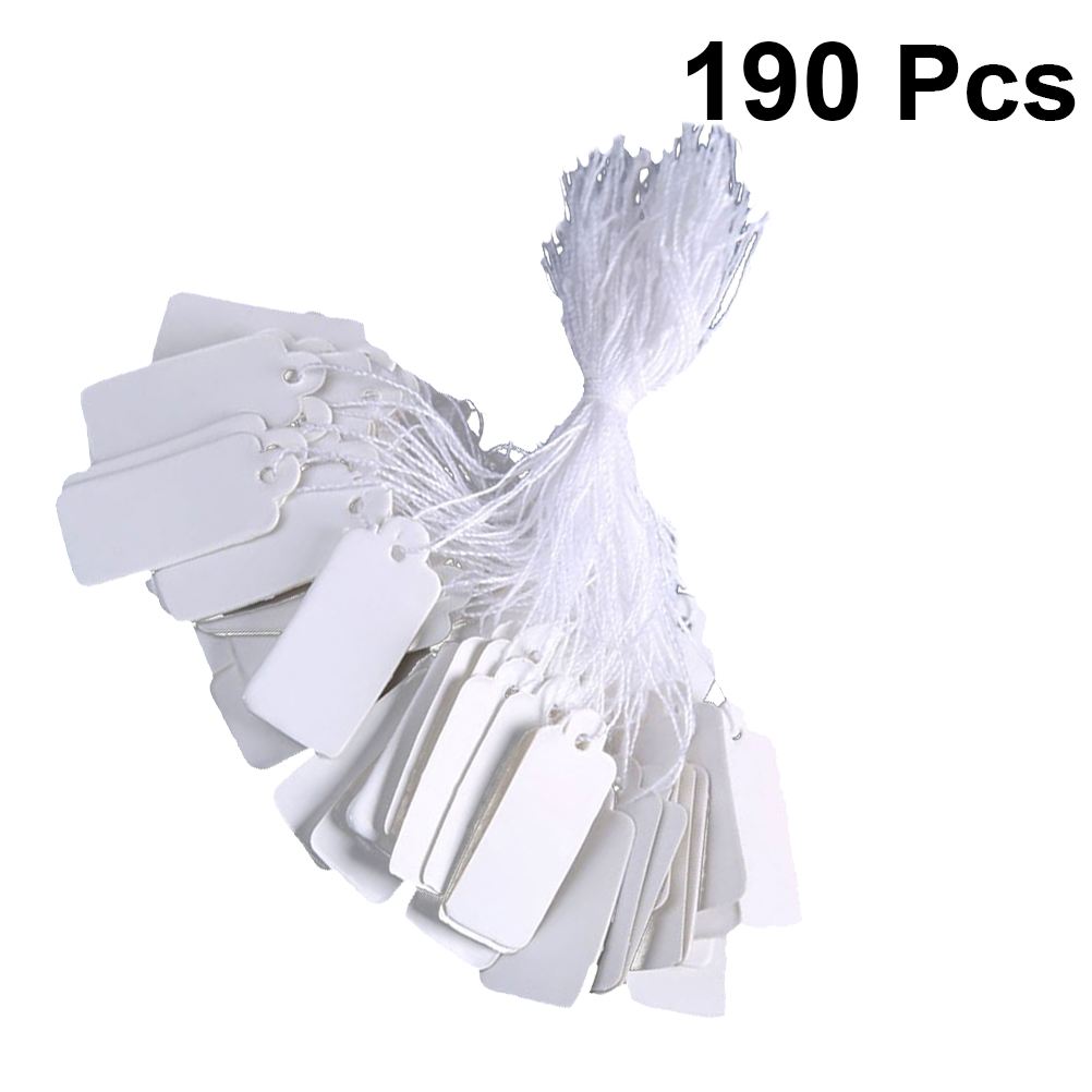 190 st bra papper vitt prislappar prisetiketter displayetiketter märkningsetiketter för smycken vinflaska produktdekoration  a30