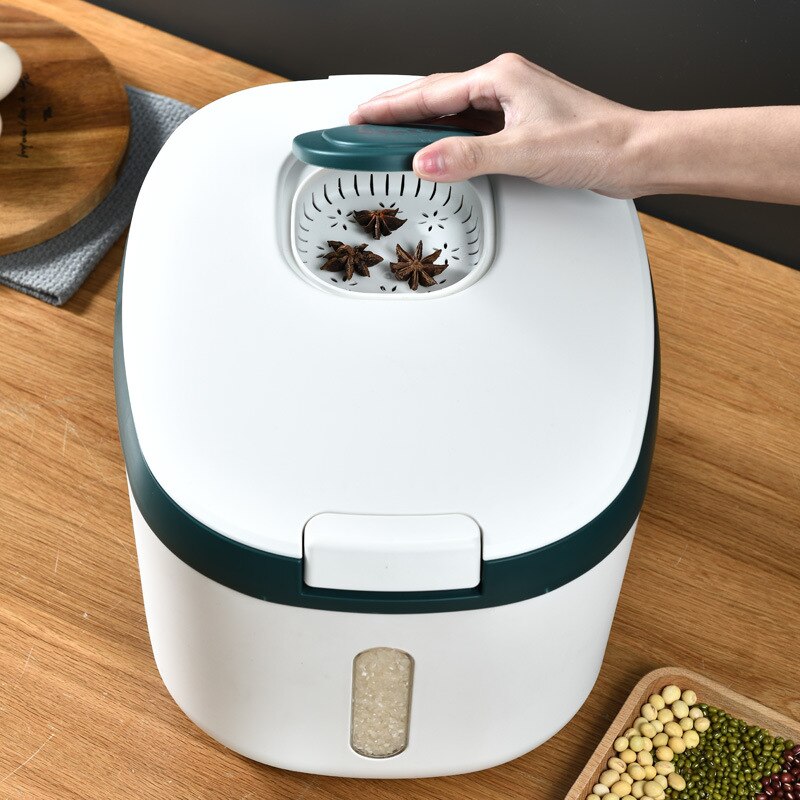 Kitchen Container 5KG/10KG Storage Box Nano Insect-Proof Moisture-Proof Rice Box Sealed Cereals Bucket Pet Dog Food Store Box