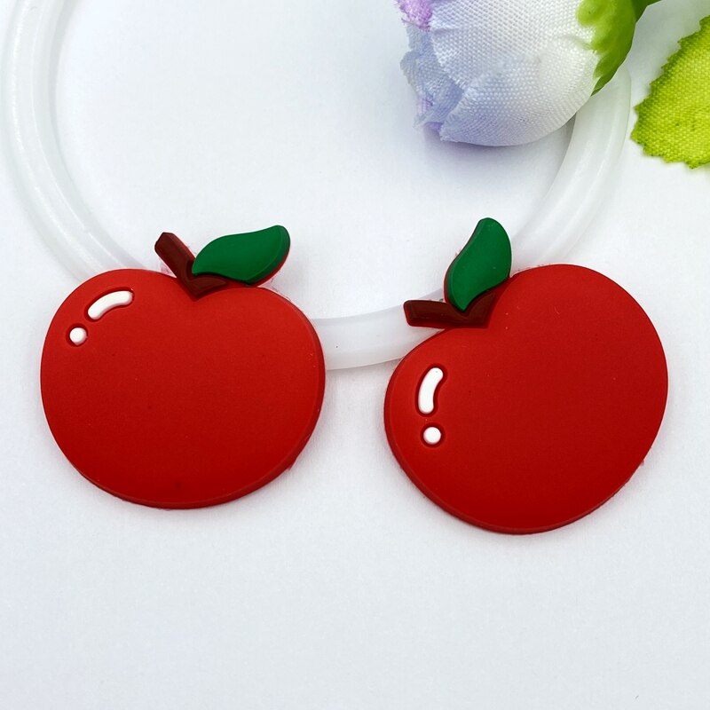 30pcs Mixed PVC lovely fruit flexible glue Flat back DIY Scrapbook Embellishment Phone Craft Decoration C03: G