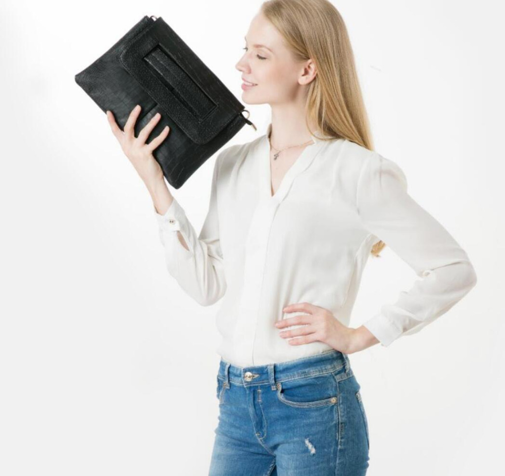 ANAWISHARE Vrouwen Lederen Handtassen Dag Koppelingen Alligator Krokodil Crossbody Messenger Bag Dames Envelop Avondfeest Zak