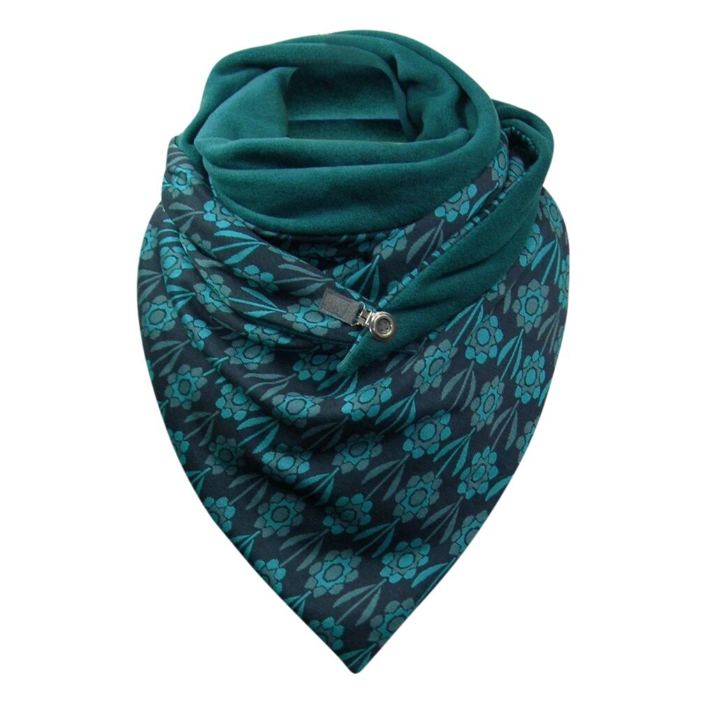 Soild Dot Printing Button Sjaal Vrouwen Luxe Soft Wrap Casual Warme Sjaals Foulard Femme Hijab Sjaal Bufanda: S