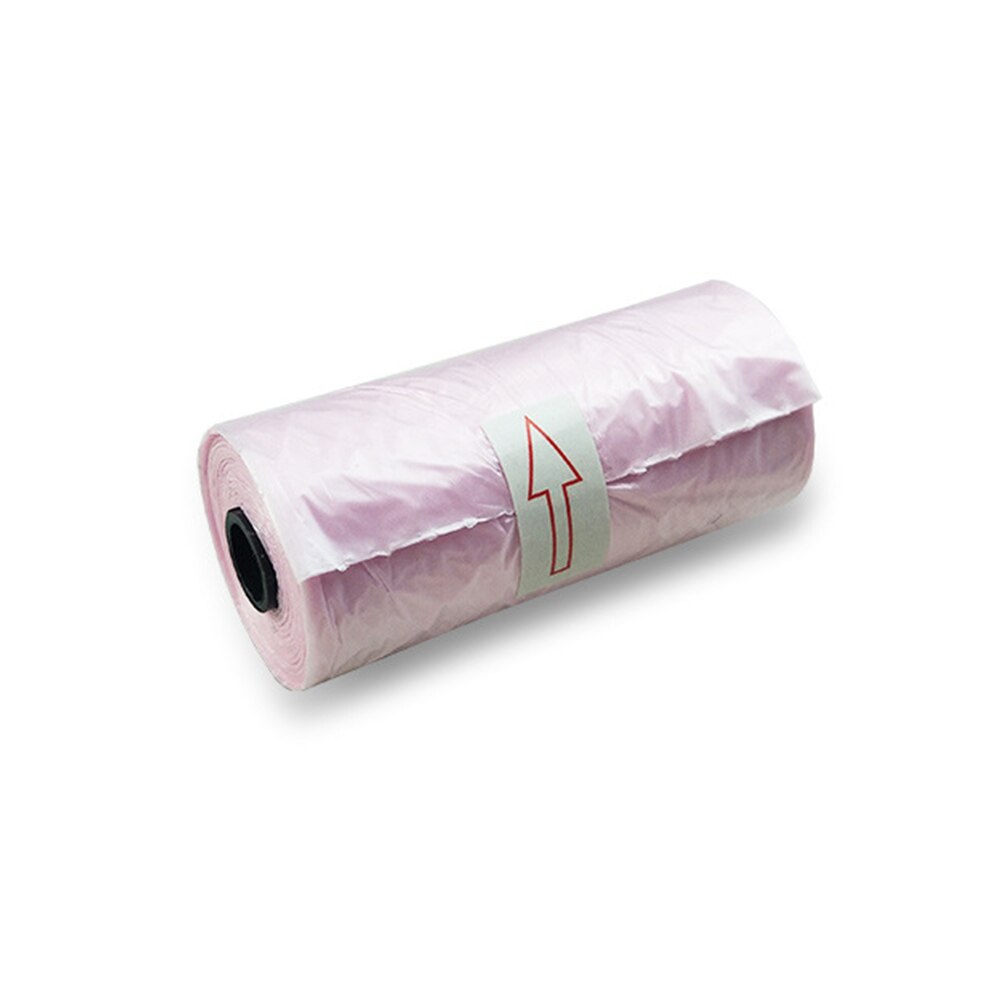 Bolsas de basura para residuos de mascotas, para exteriores, hogar, recarga, 15 Uds./rollo: pink 15pcs a roll