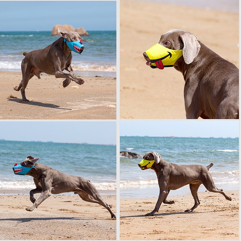 Funny Muzzle for Dogs Mouth Mask Pet Dog Muzzle Breathable Mask Puppy Anti-Bite Anti-Eating Barking Pet Mouth