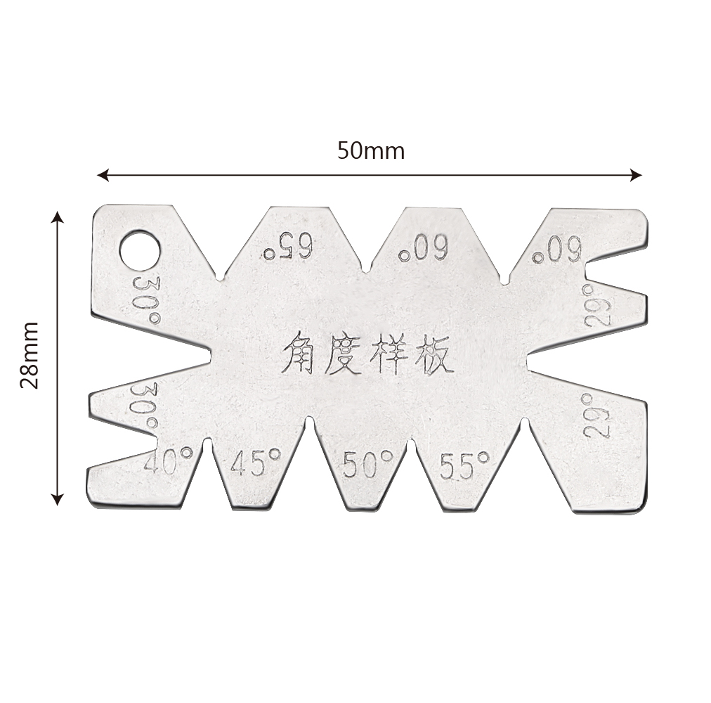 Stainless Steel Machining Threads Screw Cutting Gauge Angle Arc Model Angles Measure Tool