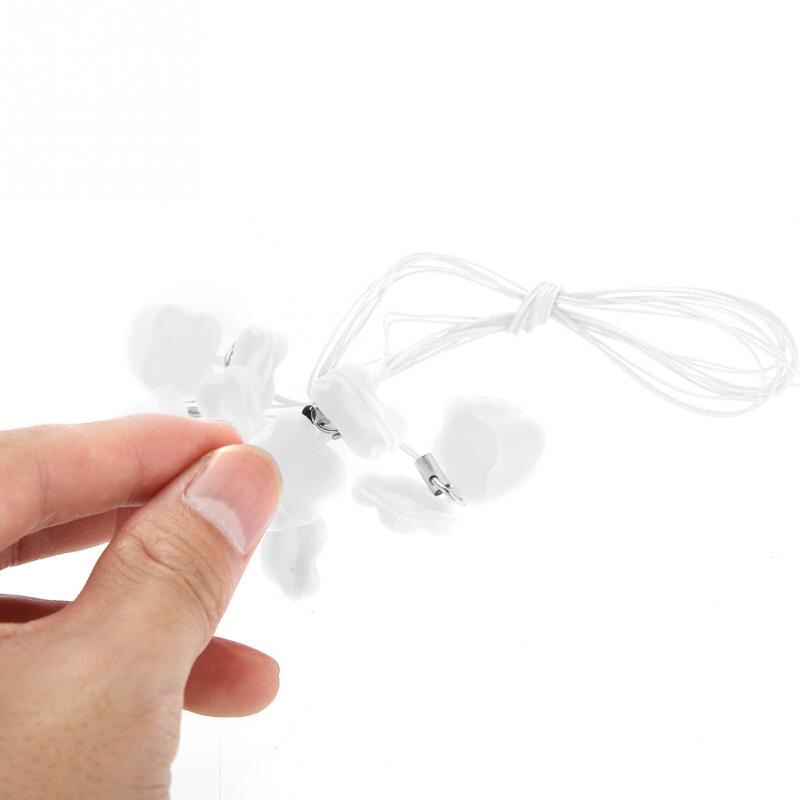 Caja de plástico para guardar dientes de leche de bebé, 5 uds., con cuerda, organizador de ahorro de dientes, con estuche para collar, , memoria infantil: Blanco