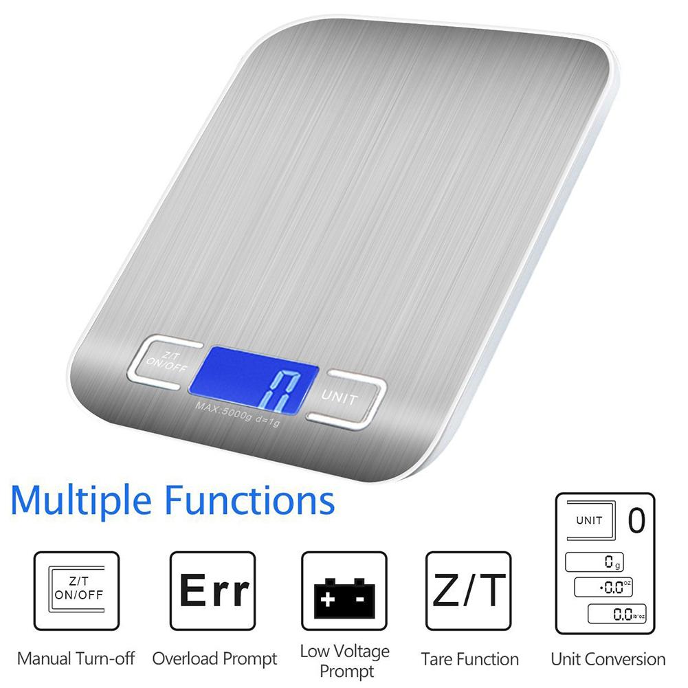80% Precise Electronic Digital Kitchen Scale 5Kg Food Baking Measuring Tool Weigher Kitchen Scales For Kitchen Tools