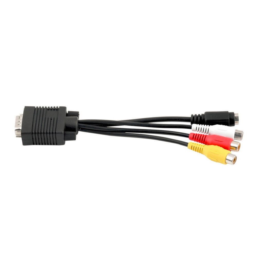 HDMI Naar Vga VGA SVGA naar S-VIDEO 3 RCA Vrouwelijke Converter Kabel VGA naar Video TV Out S-Video AV Adapter Zonder HDMI Splitter