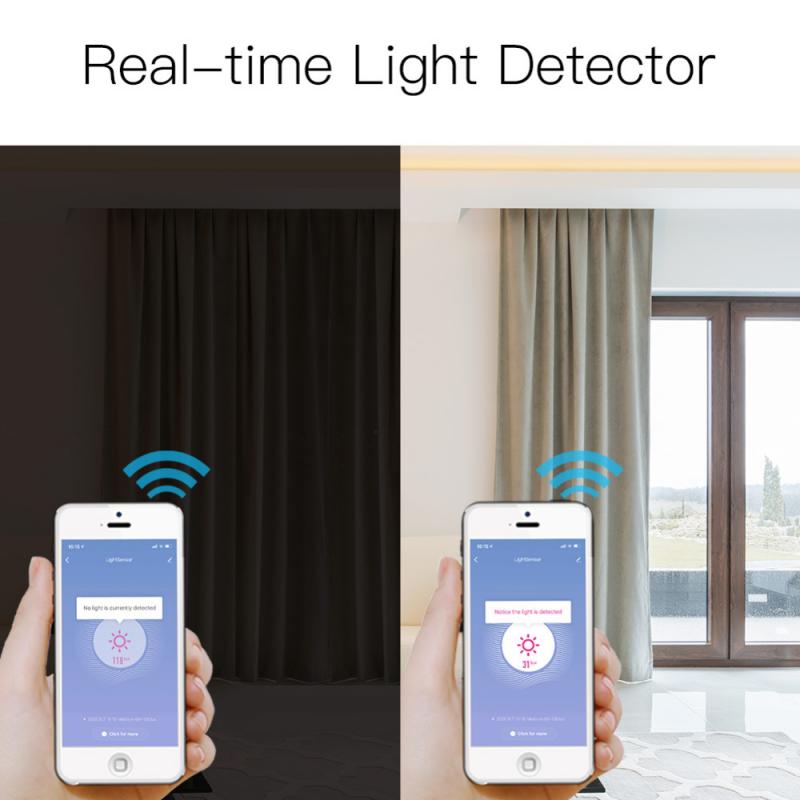 Smart Home Wifi Light Sensor Smart Illuminance Sensor Brightness Detector Linkage Control Sensor APP Tuya Smart Life Control
