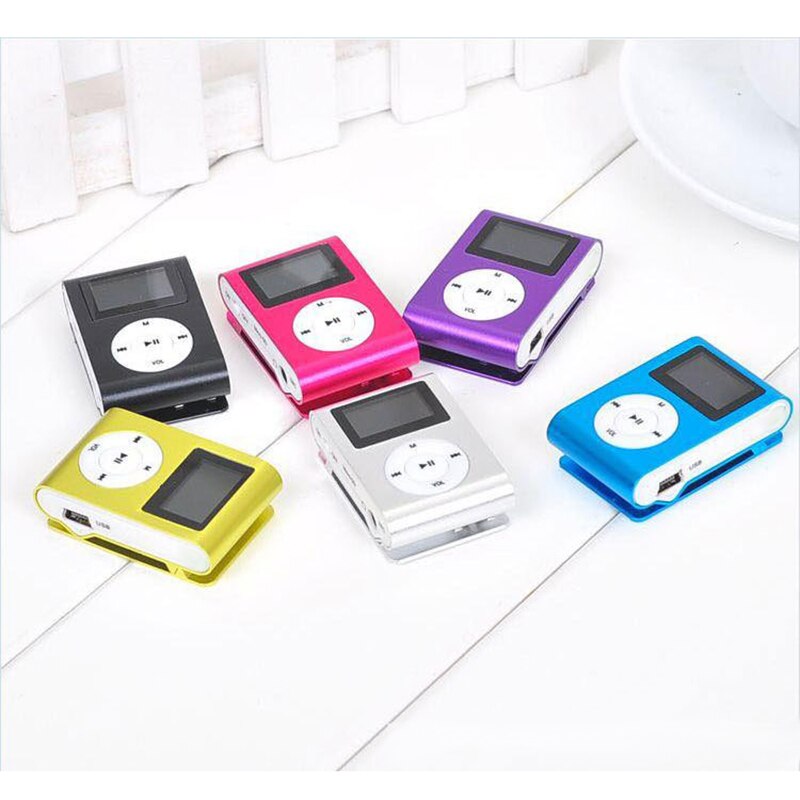 USB Mini MP3 Player Bundle Headset LCD Screen Support 32GB Micro SD TF Card