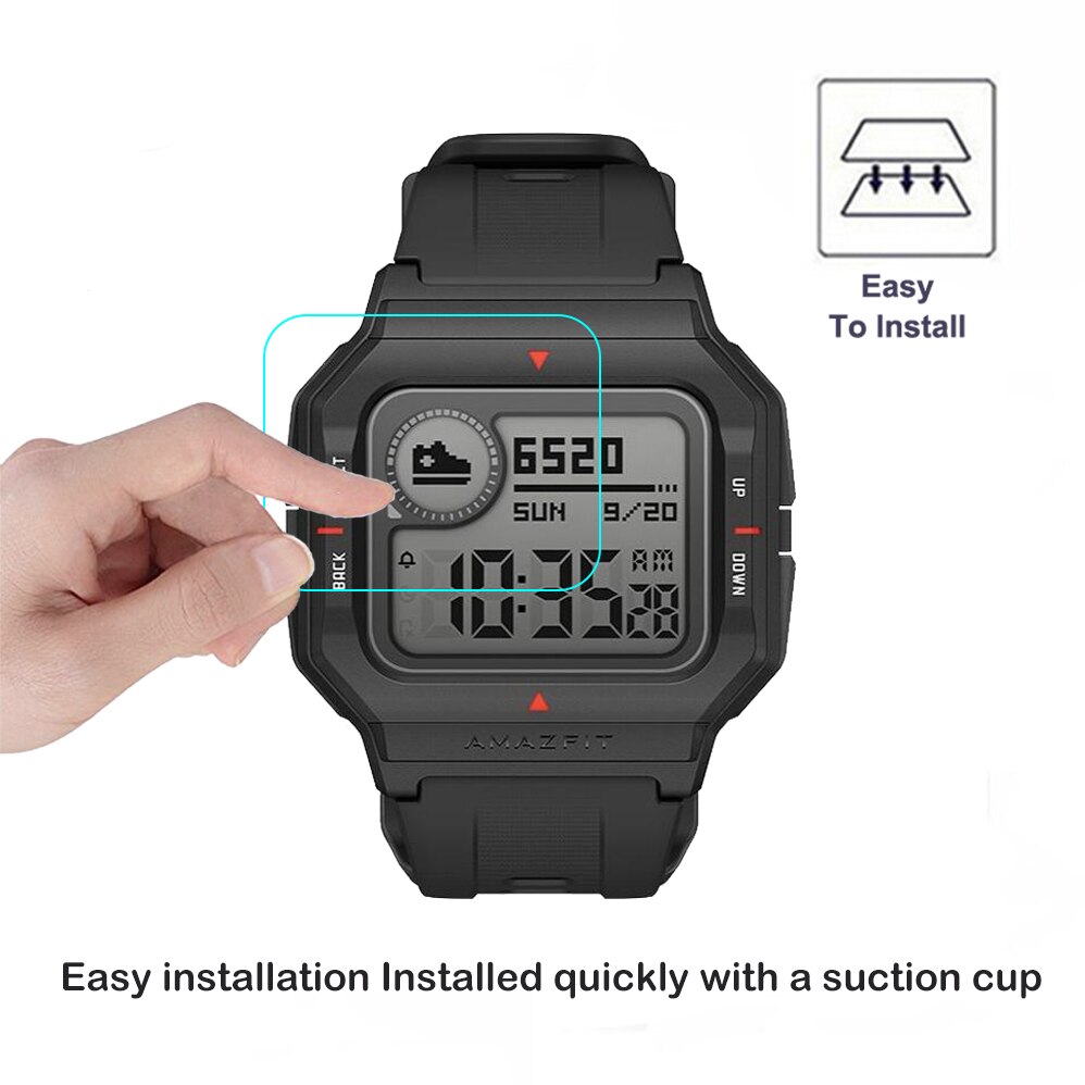 2Pcs 9H Anti-Kras Glas Voor Huami Amazfit Neo Smart Horloge Screen Protector Film Voor Amazfit Neo 2.5D Hd Helder Gehard Glas