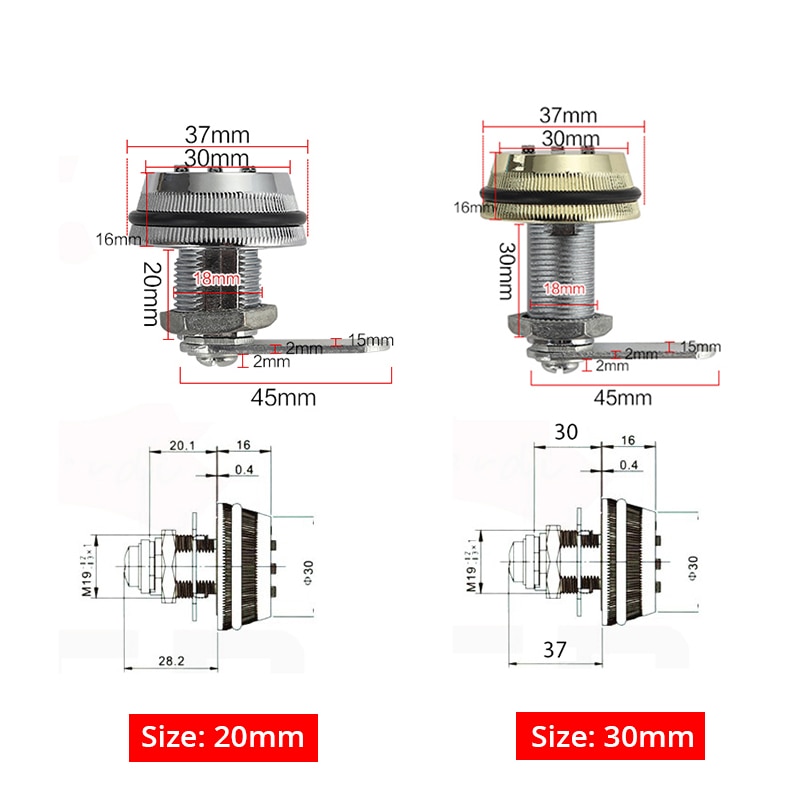 KAK Combinatie Kastslot Zwart/Zilver Zinklegering Wachtwoord Sloten Beveiliging Domotica Cam Lock Voor Brievenbus Kastdeur
