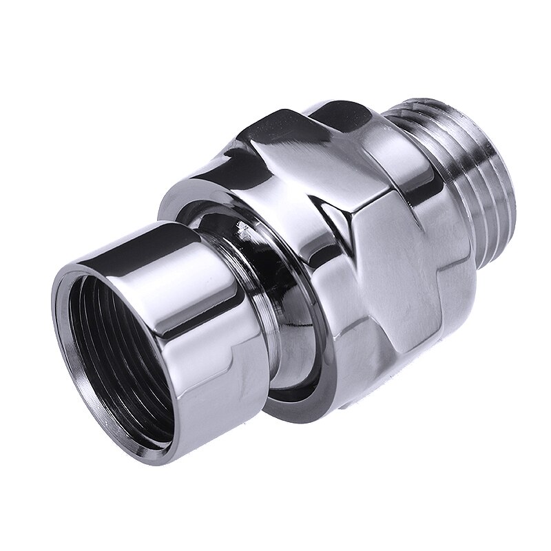 G 1/2 standard in ottone con snodo sferico soffione doccia orientabile angolo regolabile per bagno doccia doccia adattatore girevole hardware comune