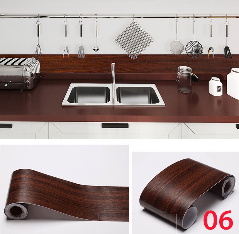 5M Self-Adhesive Baseboard Waterproof Living Room Bathroom Waistline Border Rustic Tile Wall Stickers Modern Wallpaper Borders: Pink