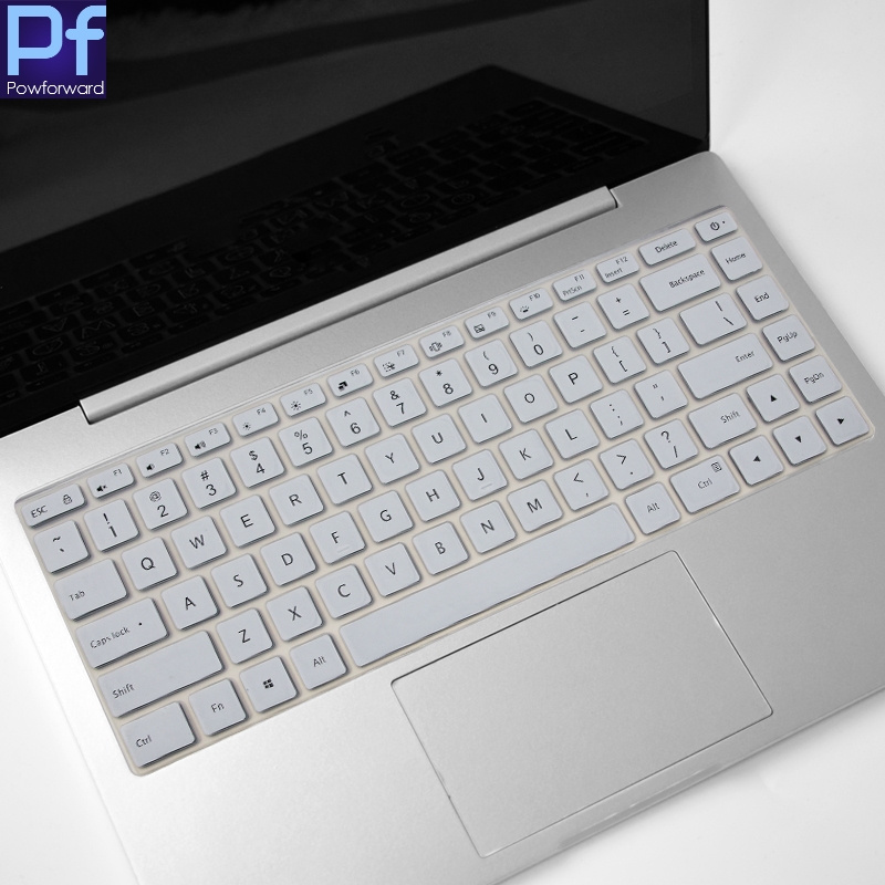 Funda de silicona para Xiaomi RedmiBook 16 / Mi Notebook Pro X 15 , con letras en ruso, español, francés y alemán: Beige