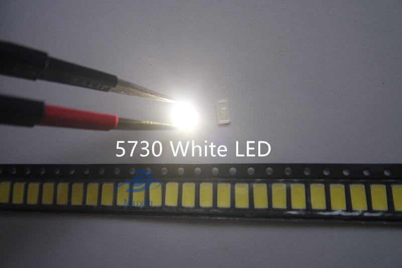 5630/5730-CW/WW 0.5W-150Ma 50-55lm 6500K Wit Licht SMD 500pcs 5730 5630 LED 5730 diodes (3.2 ~ 3.4 V)