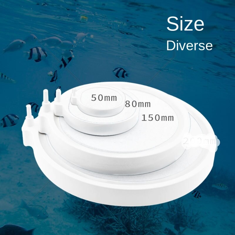 Fish Tank Low Pressure Nano Bubble Disc Oxygen Booster Air Stone Oxygen Stone Atomizing Gas Disc Aquarium Aeration Accessories