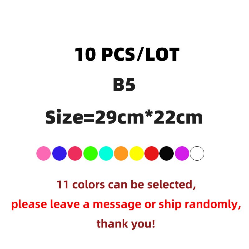 Bolsa A4 de tela Oxford para documentos, carpeta para documentos, papelería, B5 B8 A5, proveedores escolares, archivador Escolar: B5 10PCS