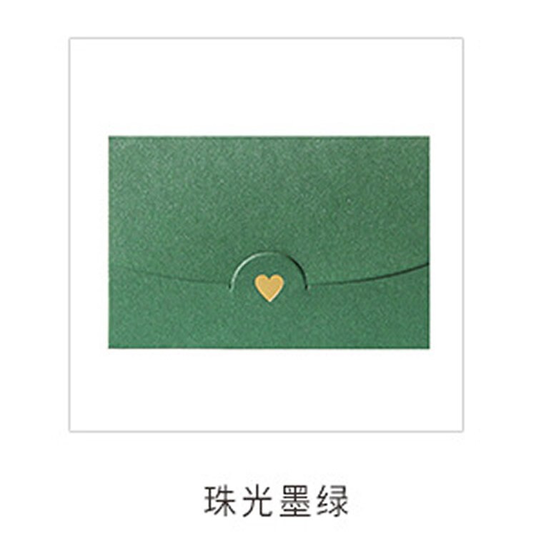 Mini enveloppe vintage et vierge avec perles colorées pour mariage, 40 pièces, invitation, amour, papier, enveloppe dorée de 11 couleurs: XiaoMoLv